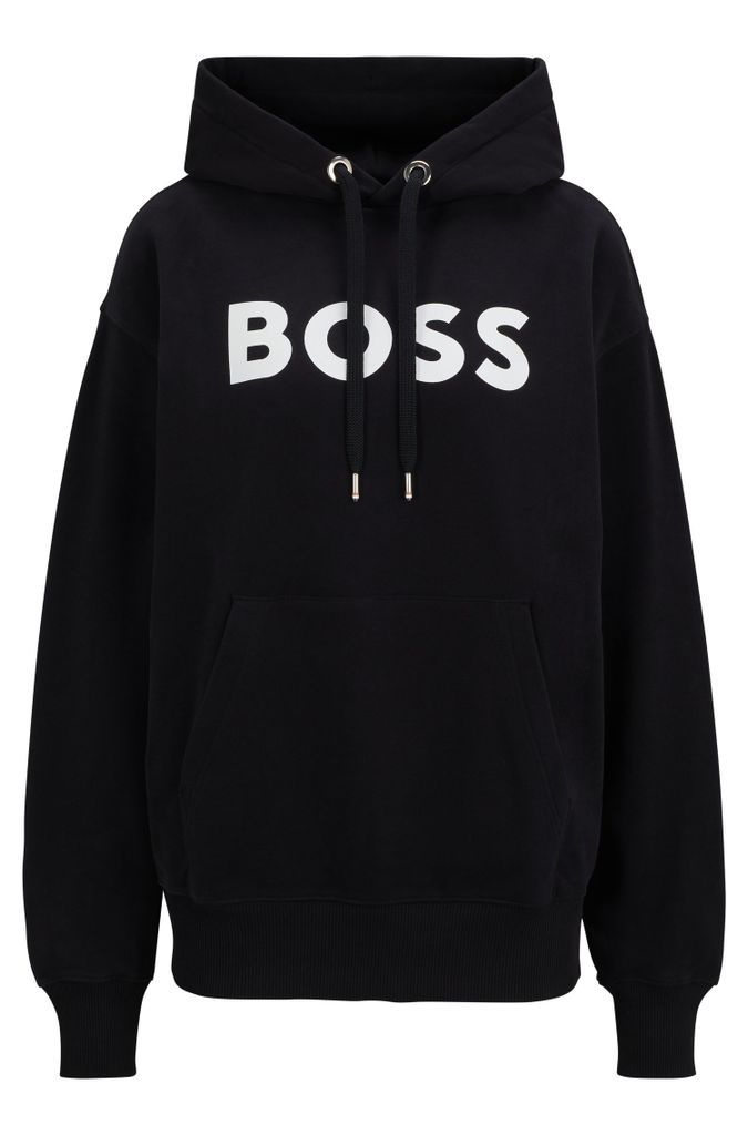 Cotton-blend hoodie with contrast logo