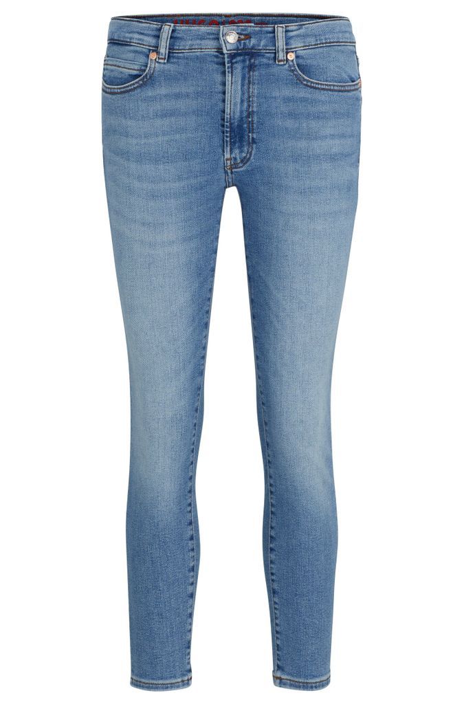 Skinny-fit jeans in blue stretch denim