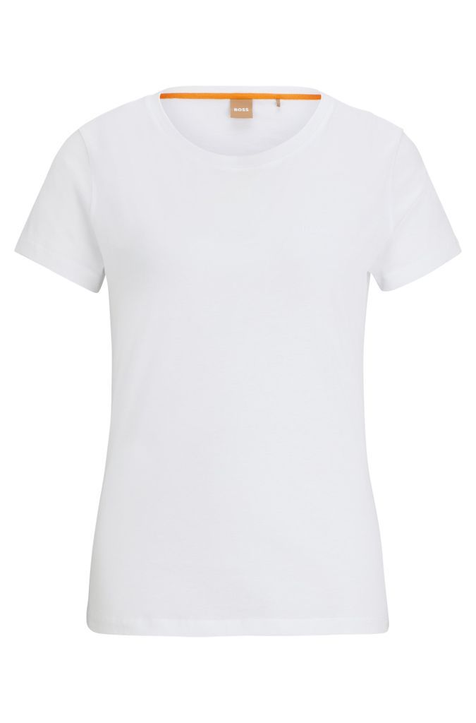 Slim-fit T-shirt in cotton jersey with logo