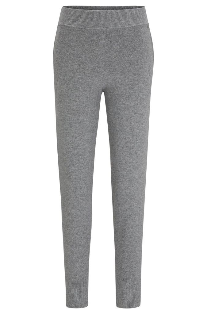 Knitted trousers in virgin wool and cashmere