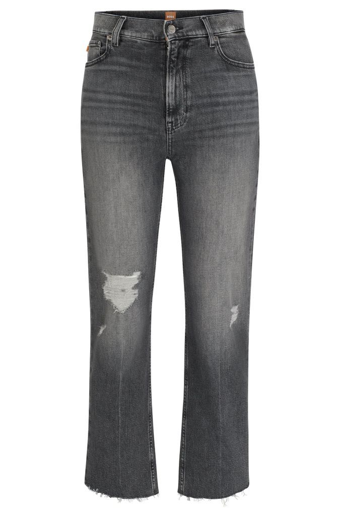 Slim-fit jeans in grey stretch denim