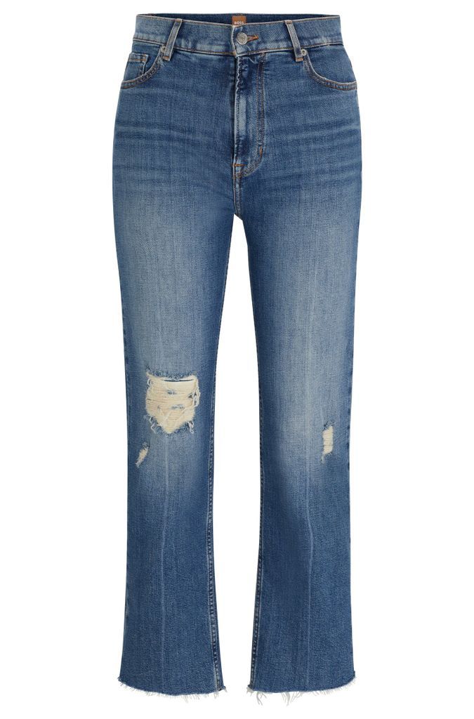 Slim-fit jeans in blue stretch denim