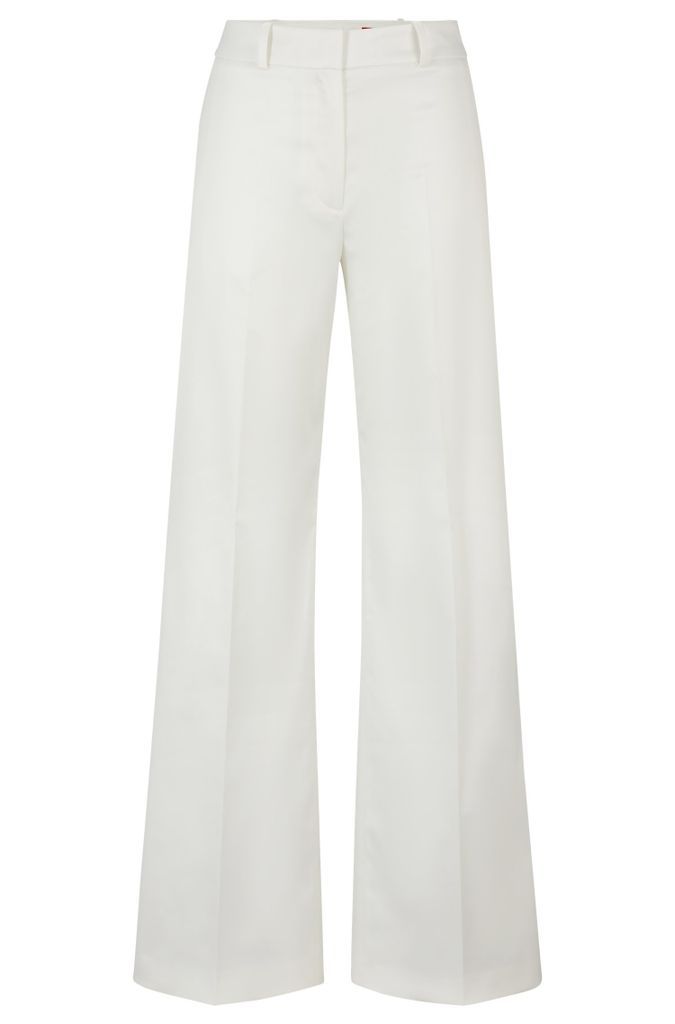 Regular-fit trousers with extra-long length