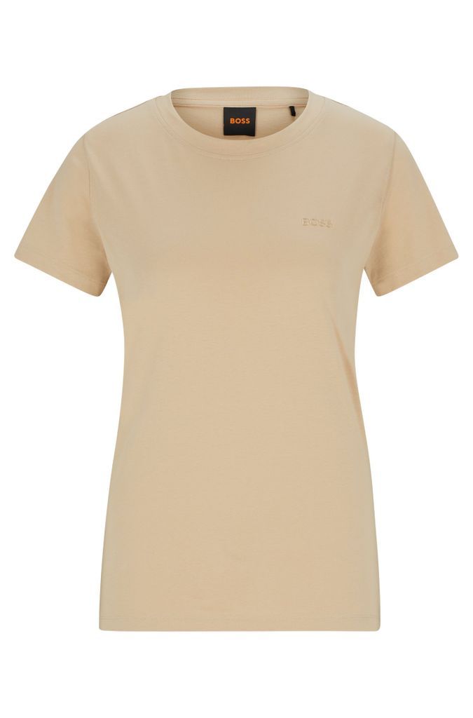 Cotton-jersey slim-fit T-shirt with logo detail