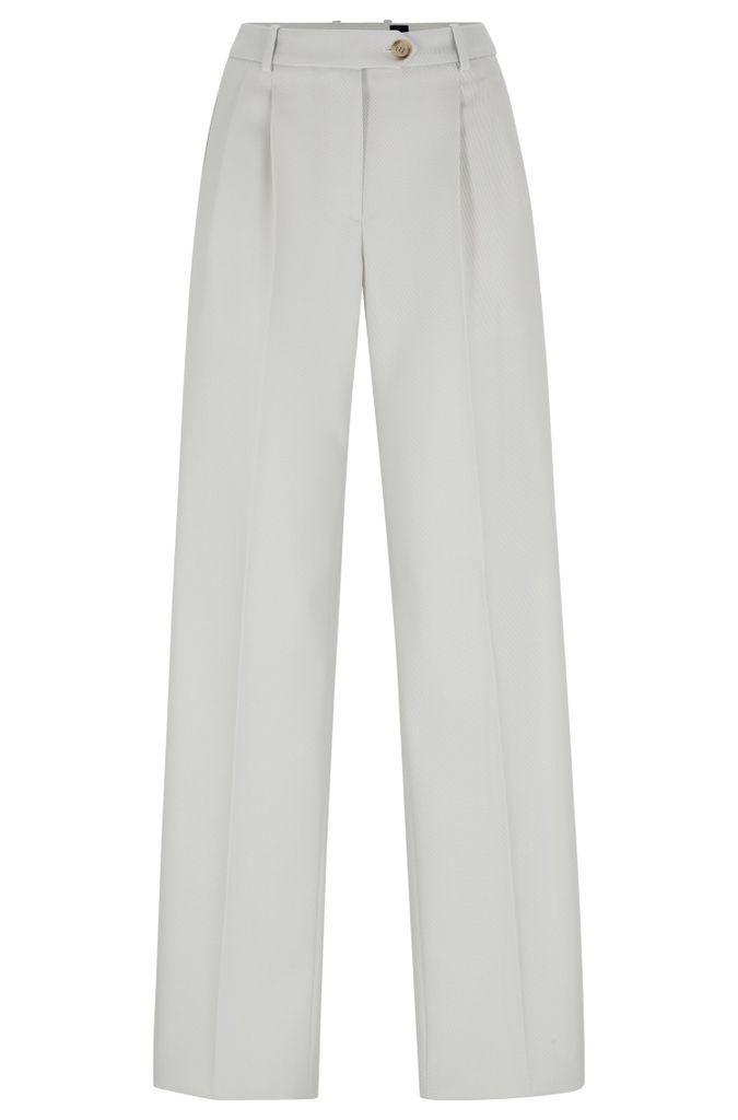 Formal trousers in a heavyweight wool blend