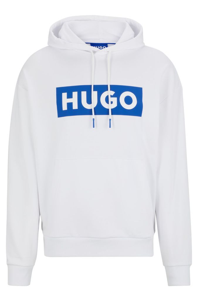 Relaxed-fit hoodie in French terry with logo print