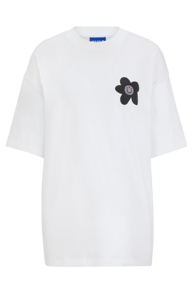 Oversized-fit T-shirt in cotton with new-season logo