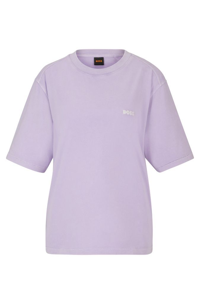 Cotton T-shirt with embroidered logo