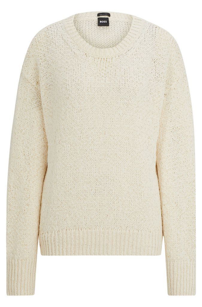Knitted sweater in a cotton blend
