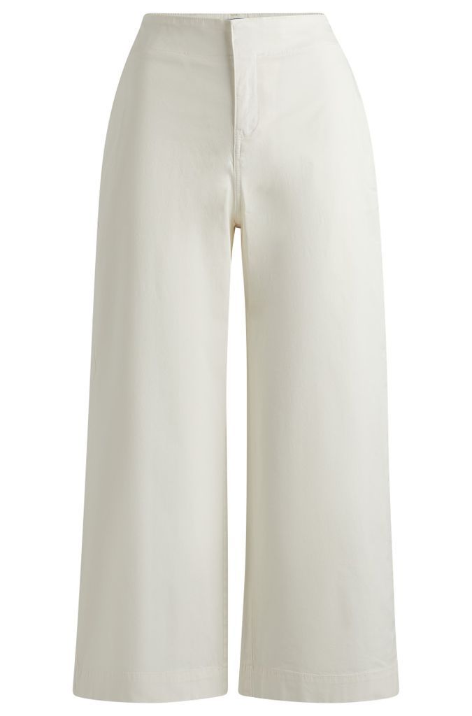 Relaxed-fit trousers in stretch-cotton twill