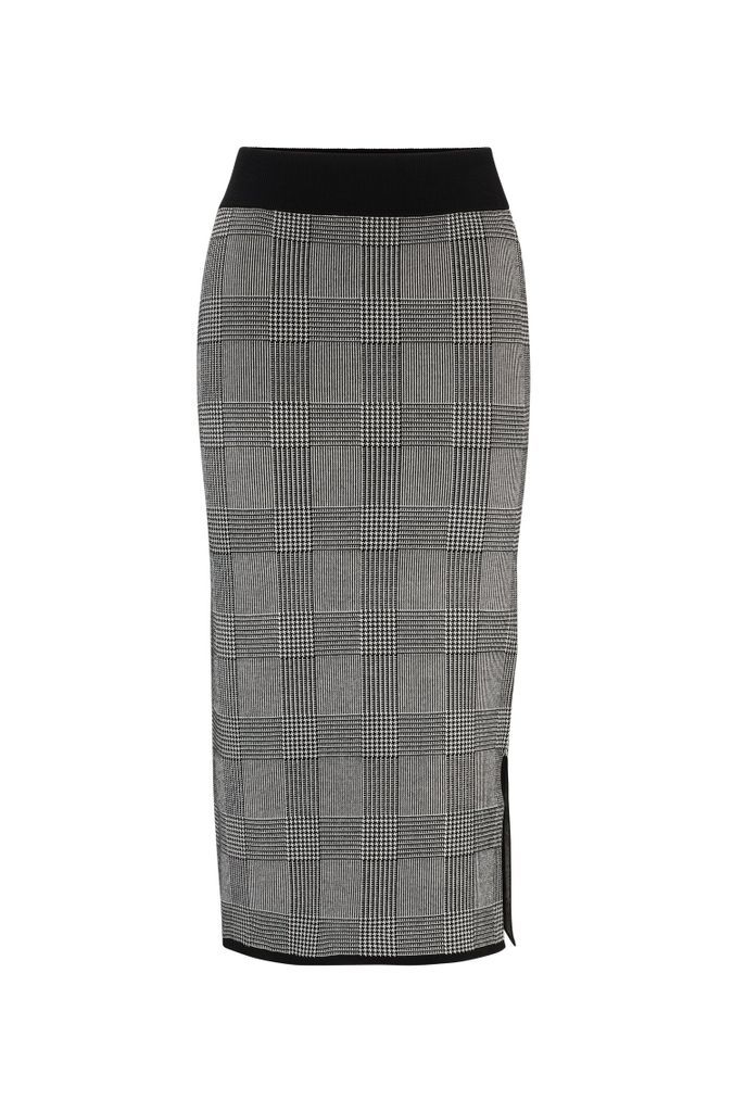 Pencil skirt in knitted jacquard
