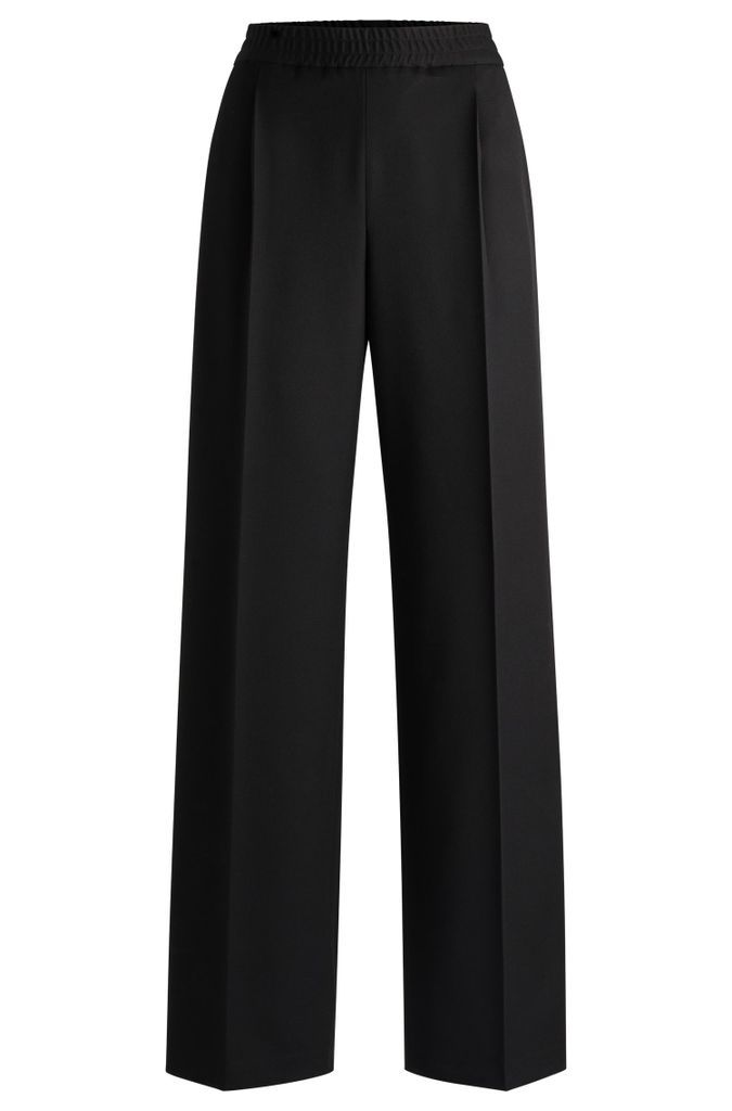 Relaxed-fit all-gender trousers with elasticated waistband