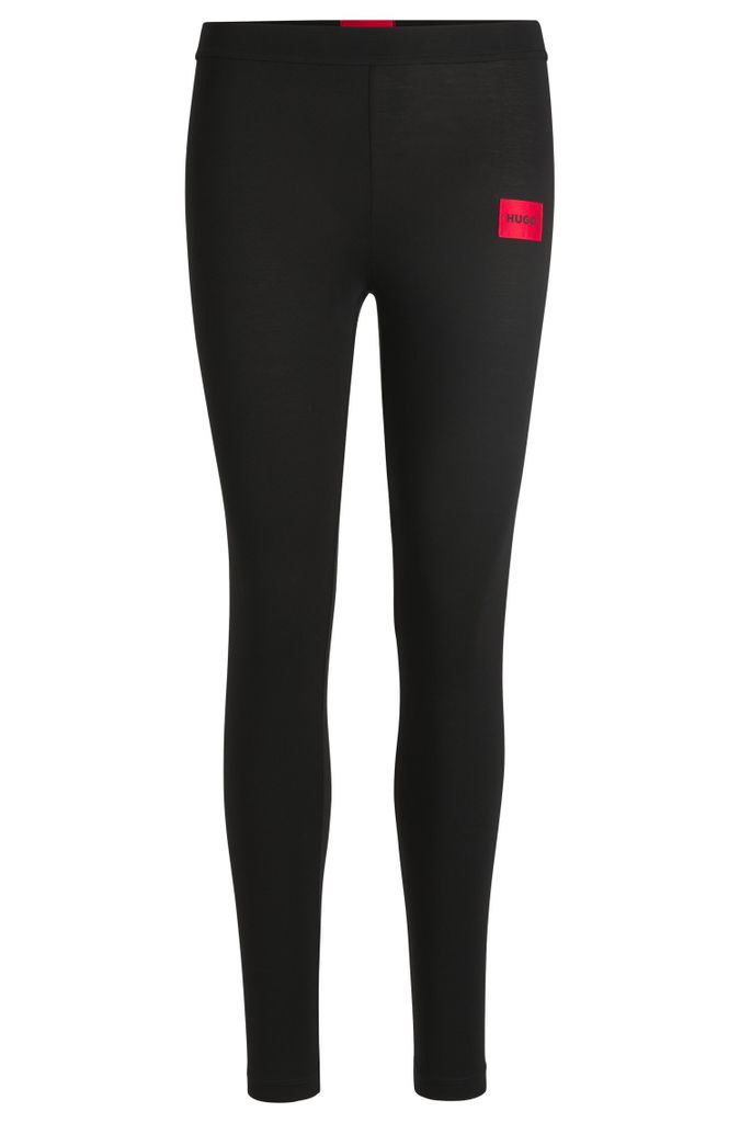 Thermal leggings with red logo label