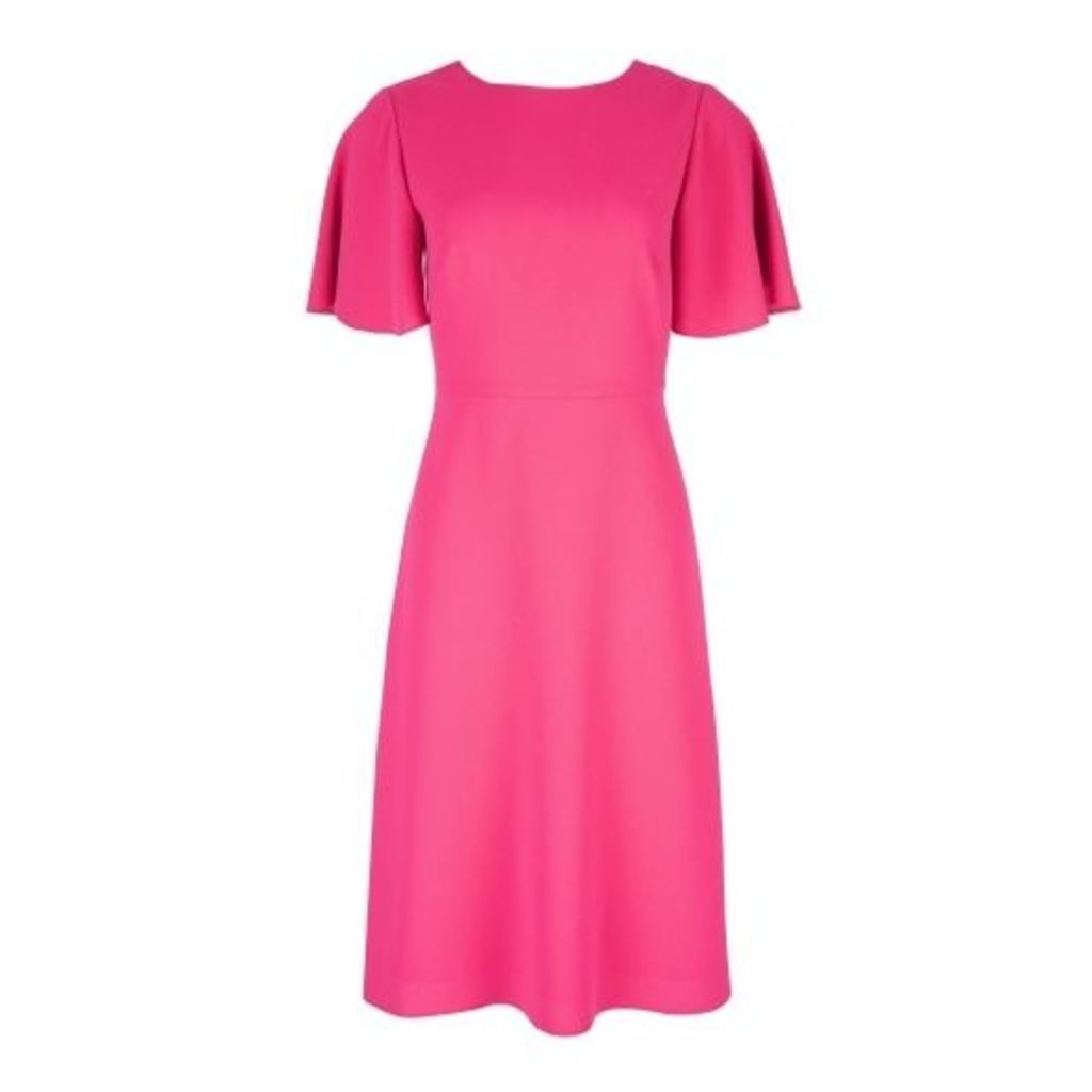 Hot Pink VBack Dress