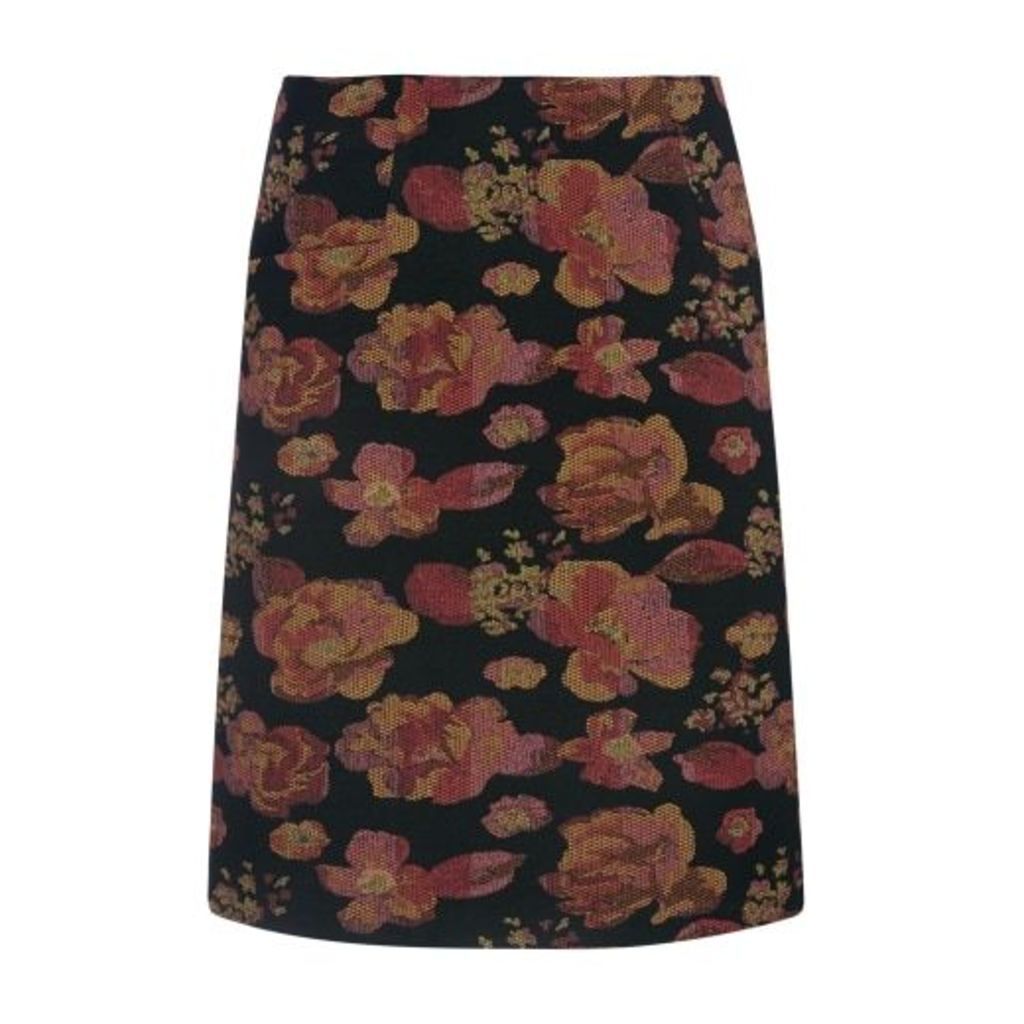Floral Jaquard Tapestry Skirt