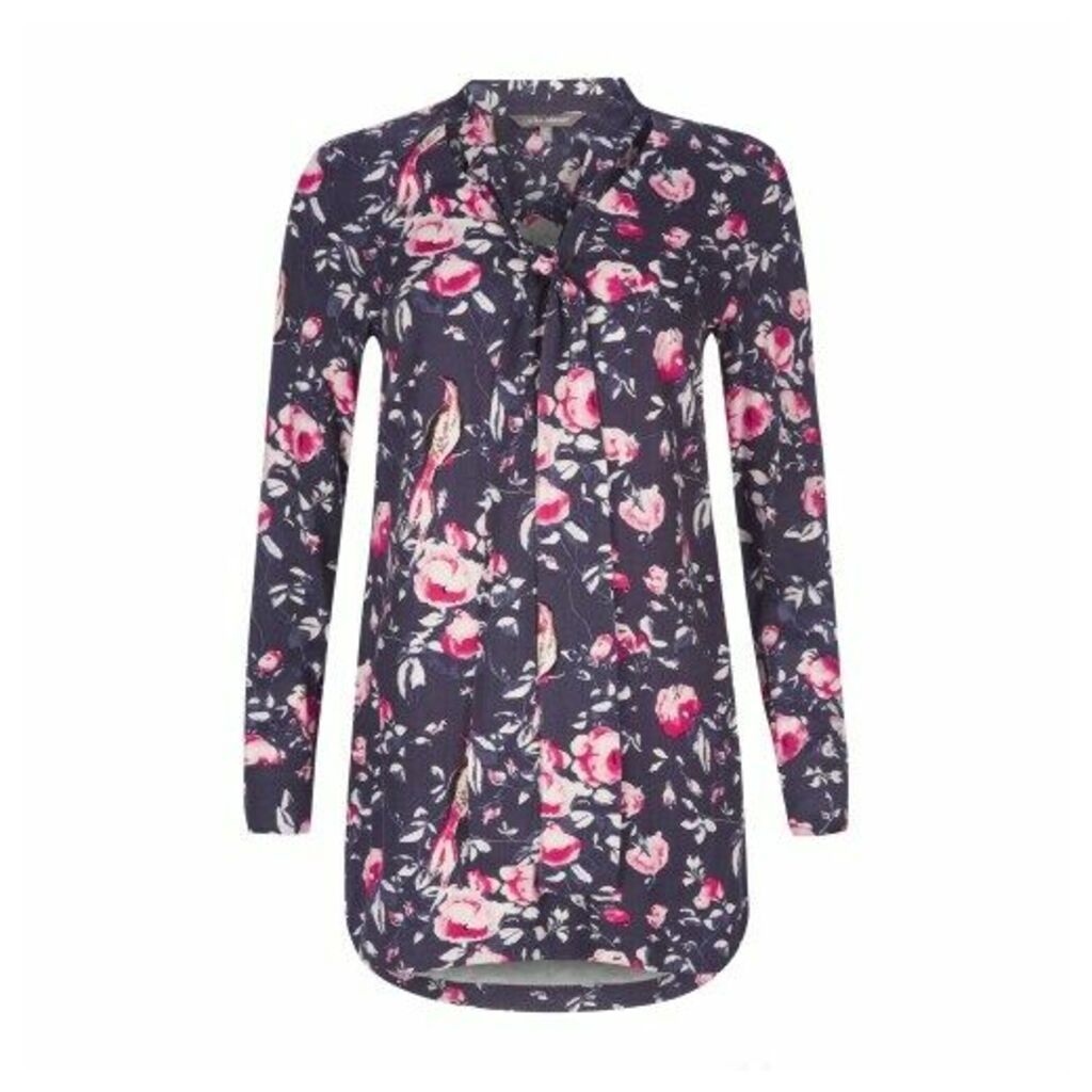 Tie Neck Manor House Floral Tunic