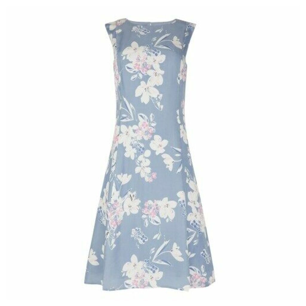 Osterley Floral Cupro Fit and Flare Dress