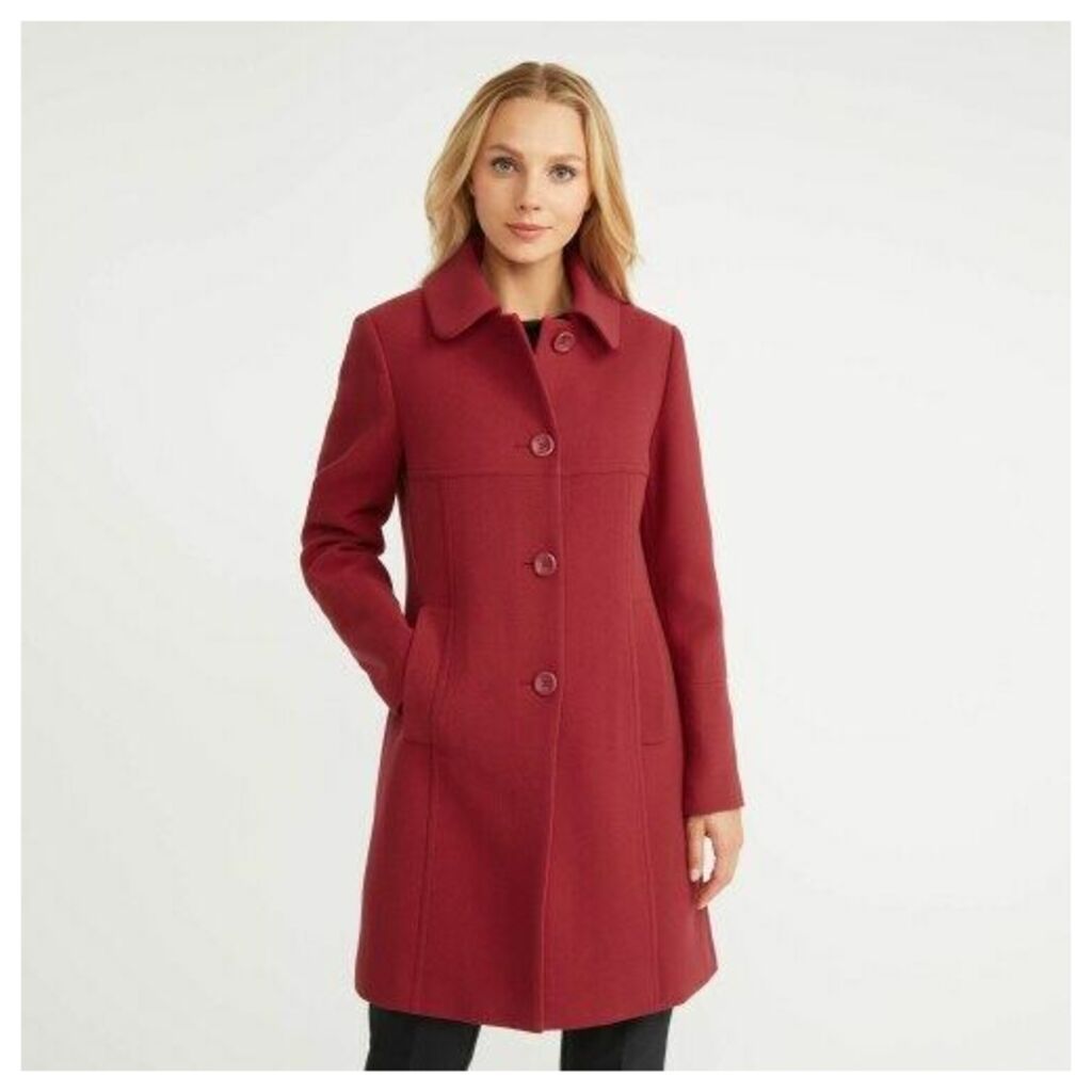Ruby Crepe Button Through Coat
