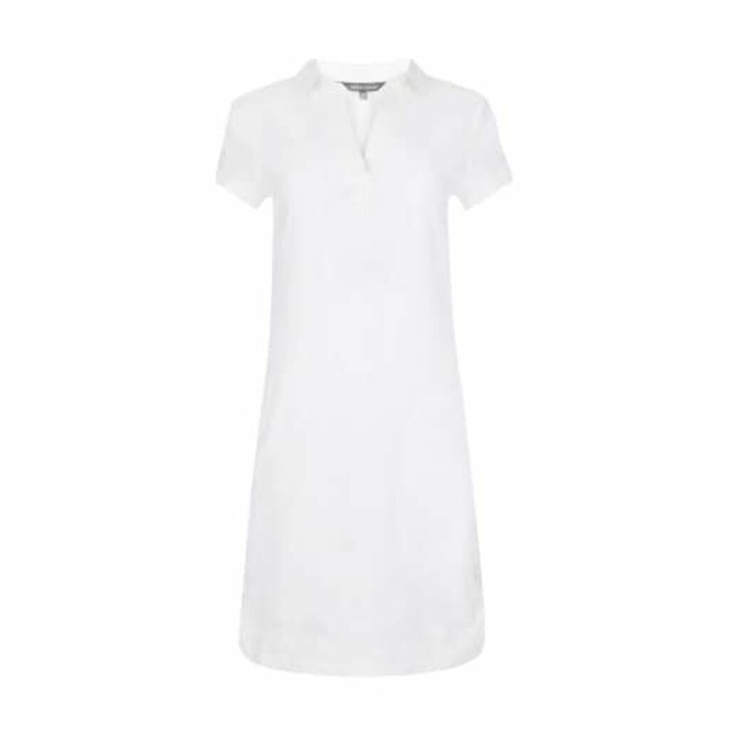 White Cap Sleeve Linen Tunic