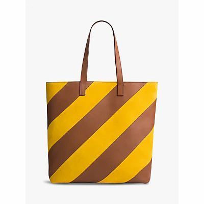 Shop R Large Leather Shoulder Bag, Yellow