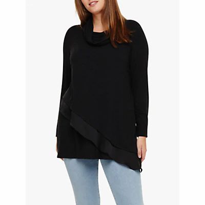 Caitie Roll Neck Top, Charcoal