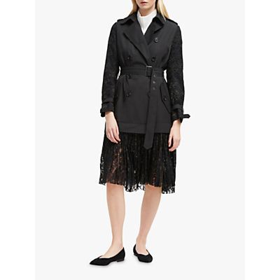 Lace Trench, Black