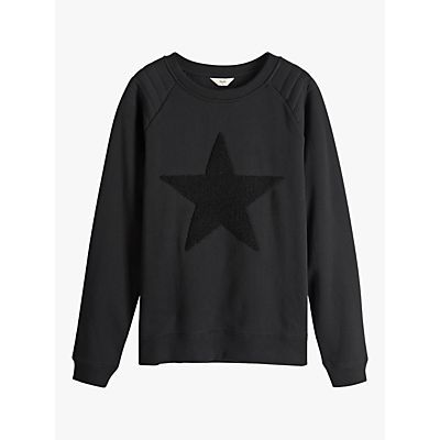 Star Biker Sweatshirt, Black