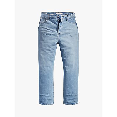 Plus Ribcage Straight Ankle Jeans, Blue