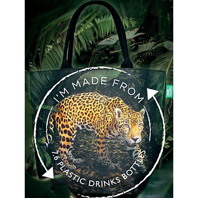 Earth Recycled Plastic Jaguar Shopper Tote Bag