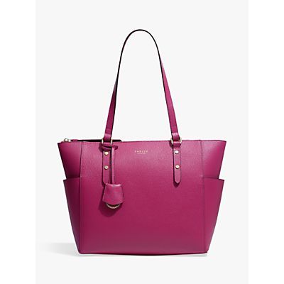 Silk Street Large Leather Tote Bag