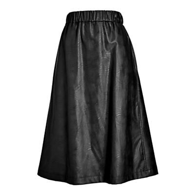 Faux Leather A-Line Skirt
