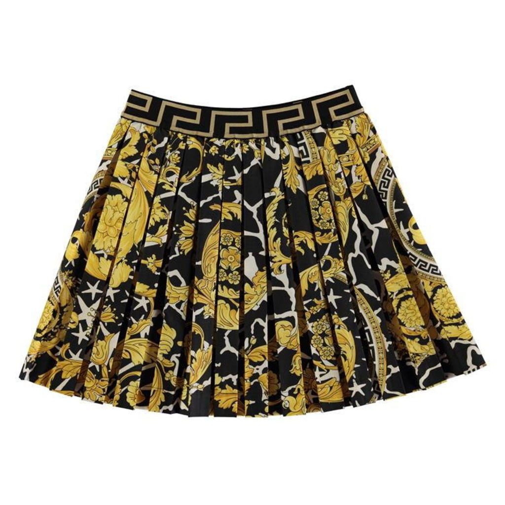 Young Versace Baroque Skater Skirt