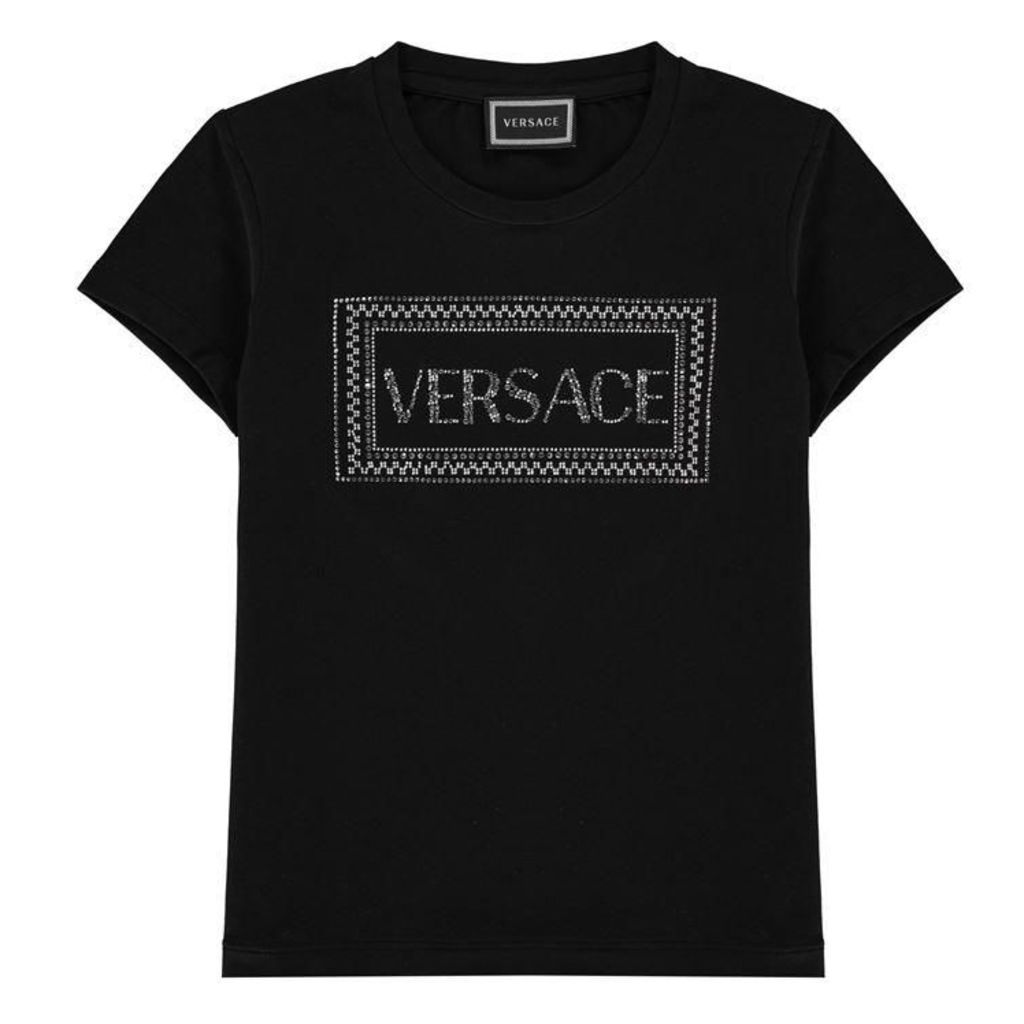 Young Versace Diamond Print T Shirt