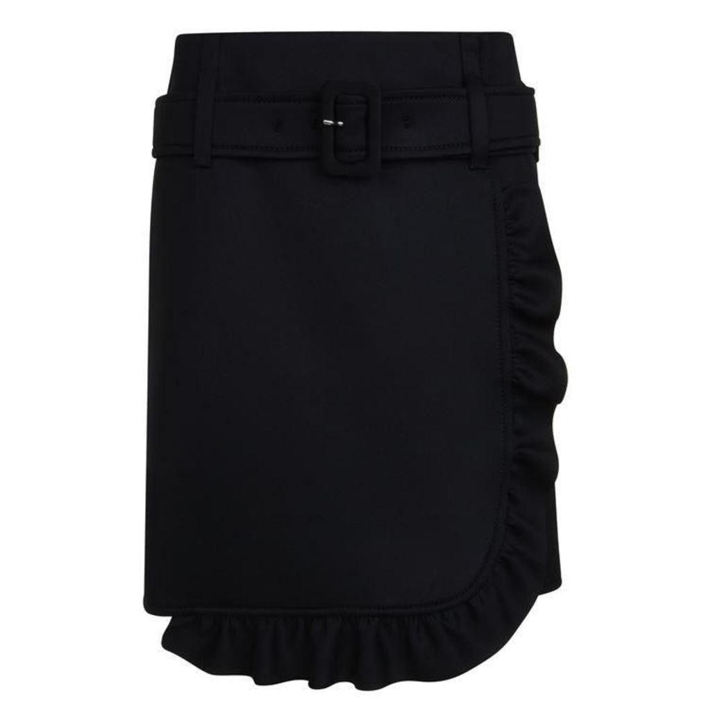 Prada Technical Ruffle Skirt