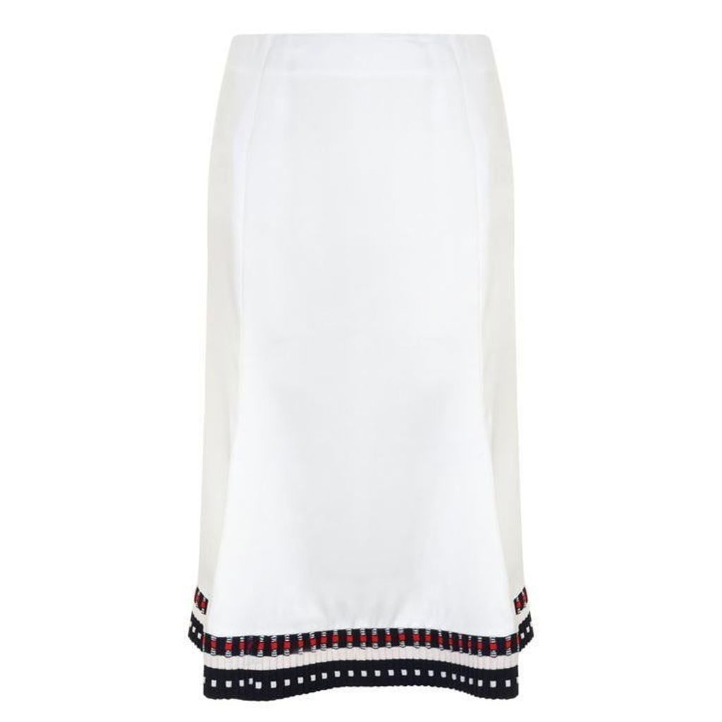 Victoria Beckham Flare Trim Skirt