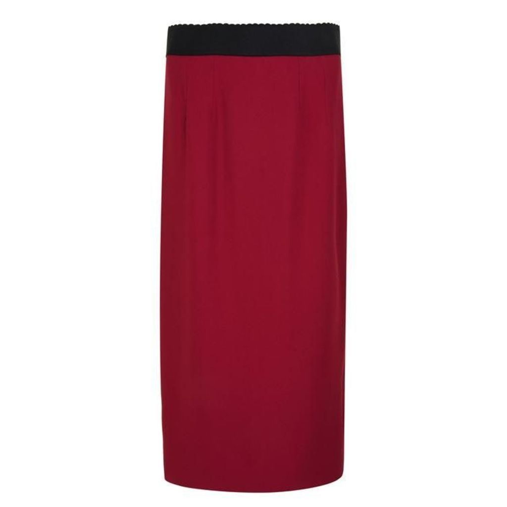 Dolce and Gabbana Cady Pencil Skirt