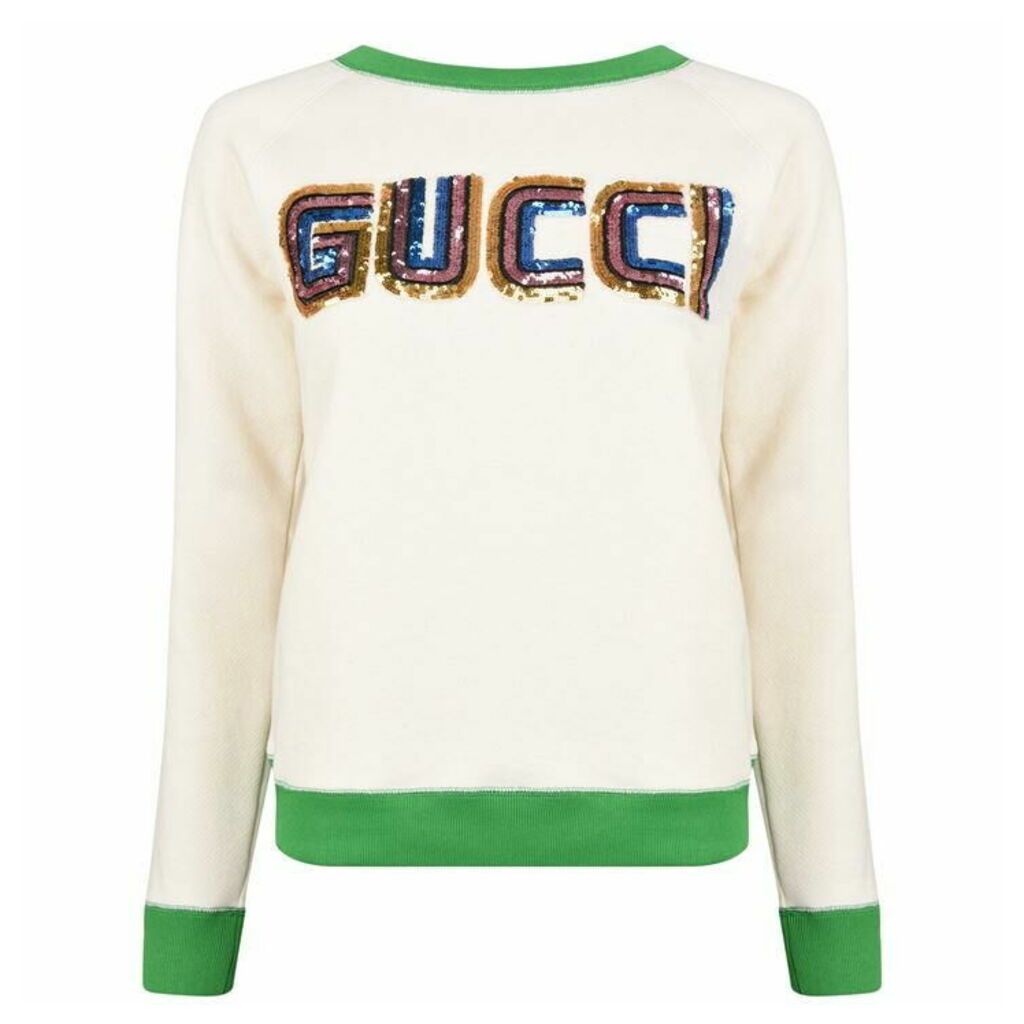 Gucci Patch Long Sleeve Sweatshirt