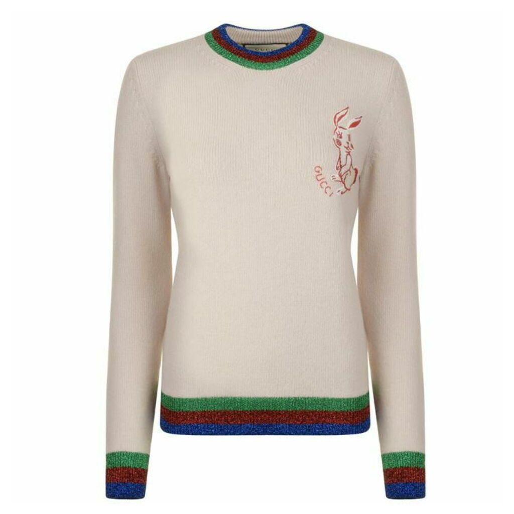 Gucci Lurex Bunny Knitted Jumper