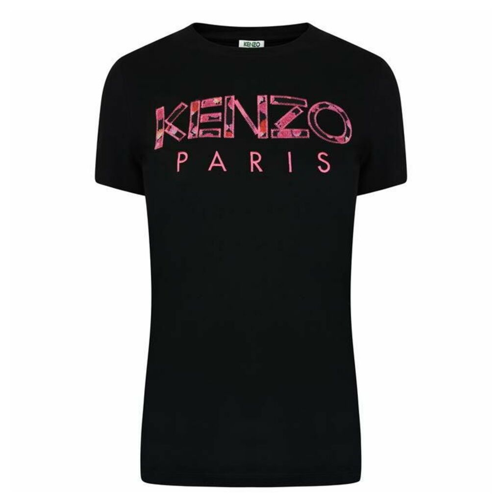 Kenzo Rose Logo T Shirt