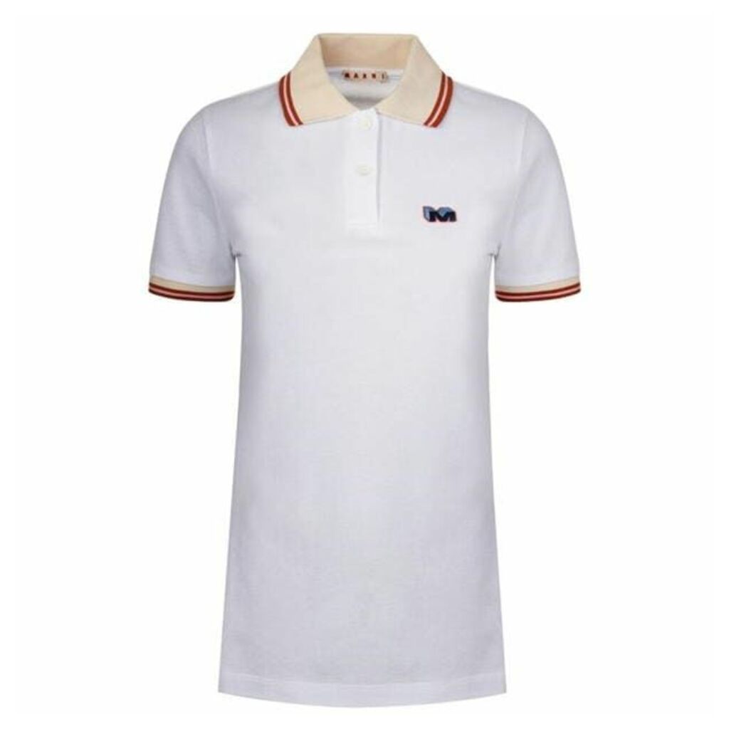 Marni Logo Stripe Polo Shirt