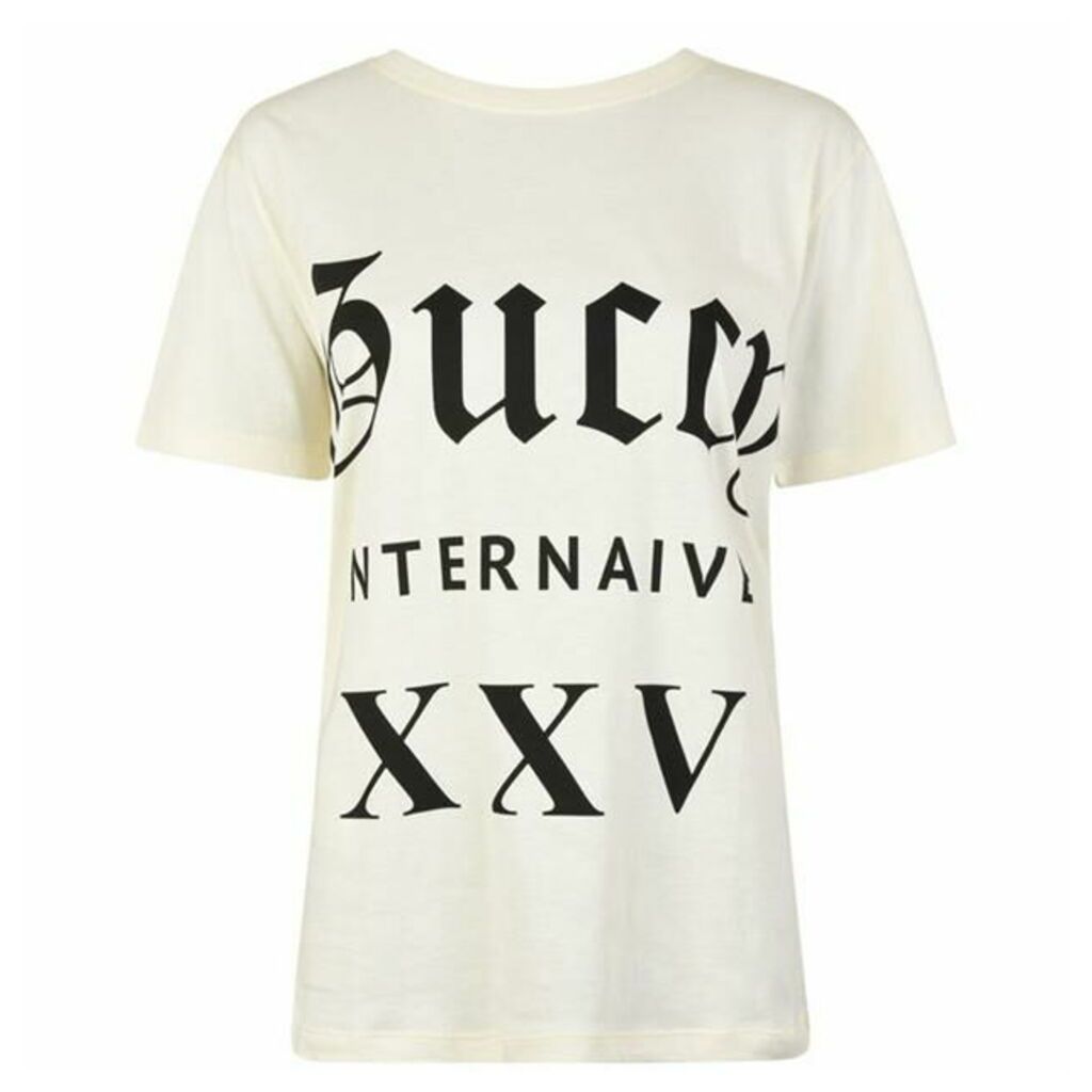 Gucci Guccy Internaive Logo T Shirt