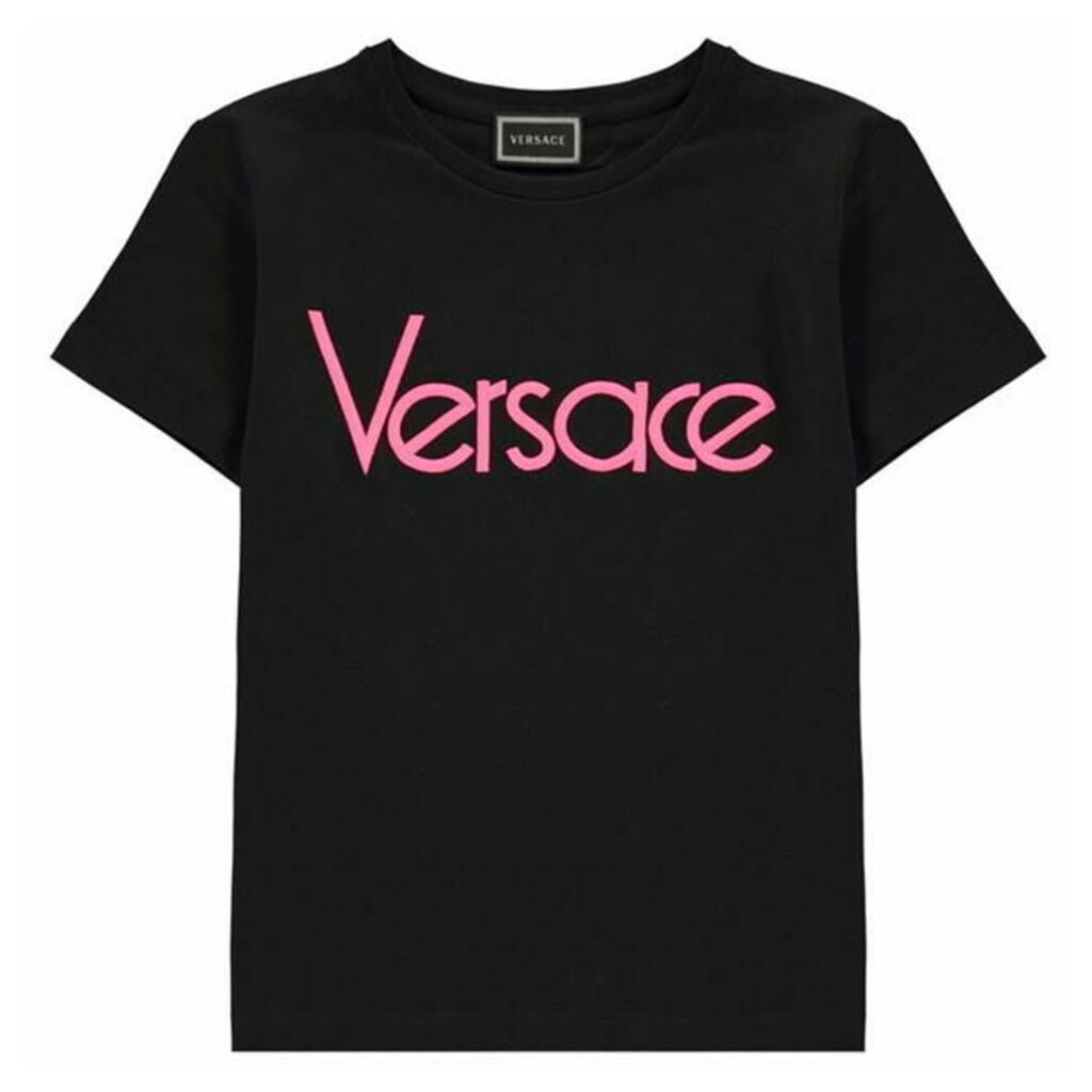 Young Versace Central Logo T Shirt