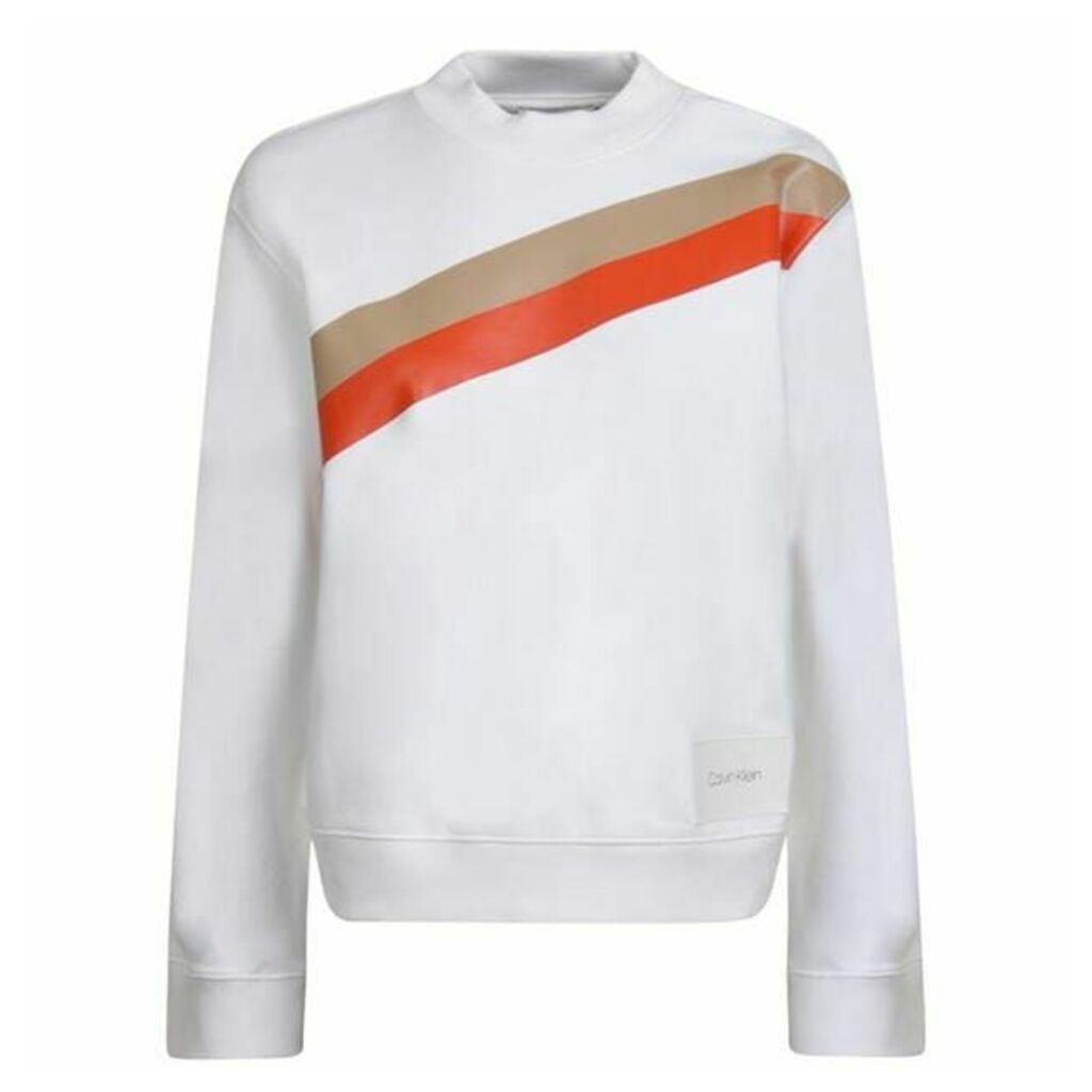 Calvin Klein Stripe Crew Neck Sweatshirt