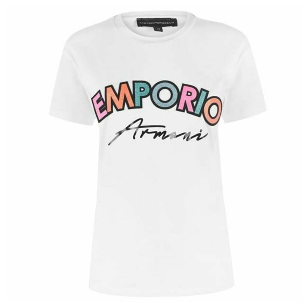 Emporio Armani Multi Coloured Logo T Shirt