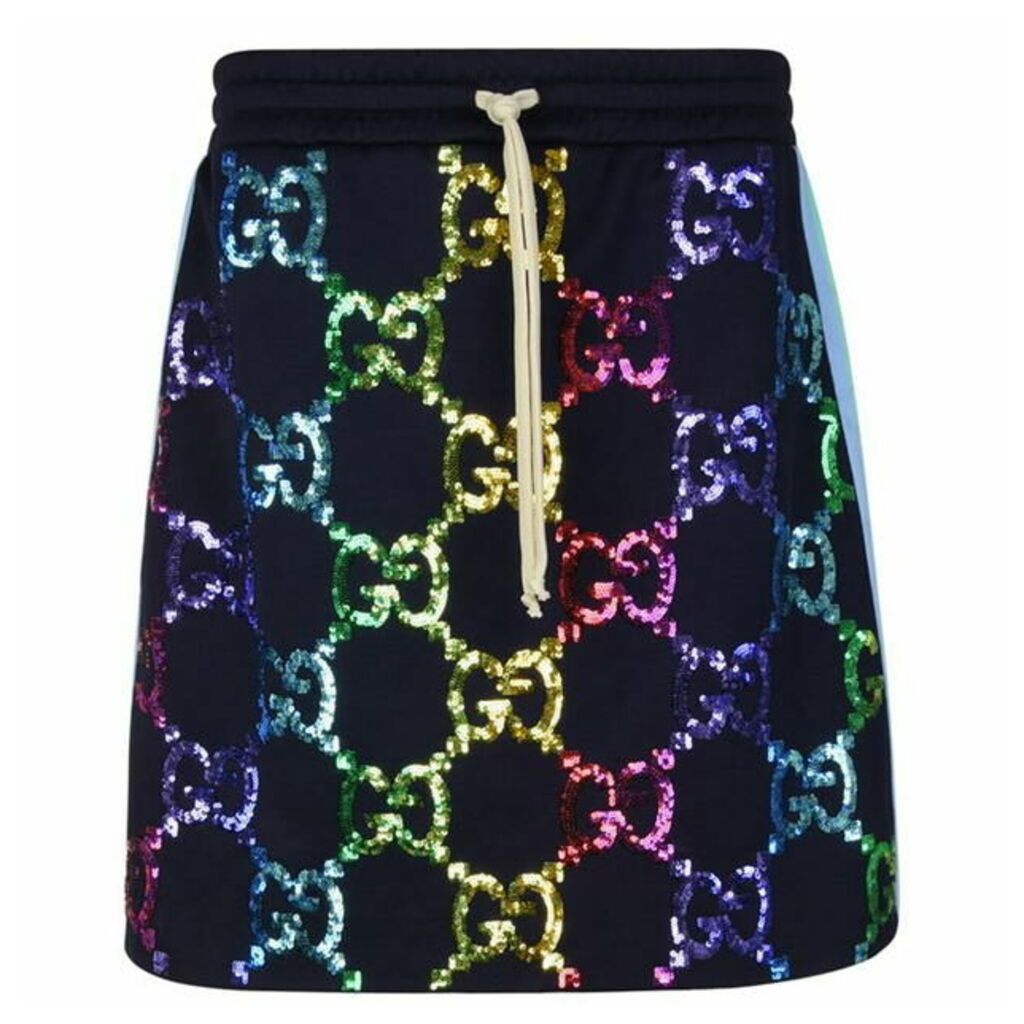 Gucci Gg Sequin Skirt