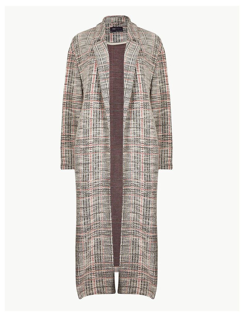 M&S Collection Textured Open Front Duster Coat