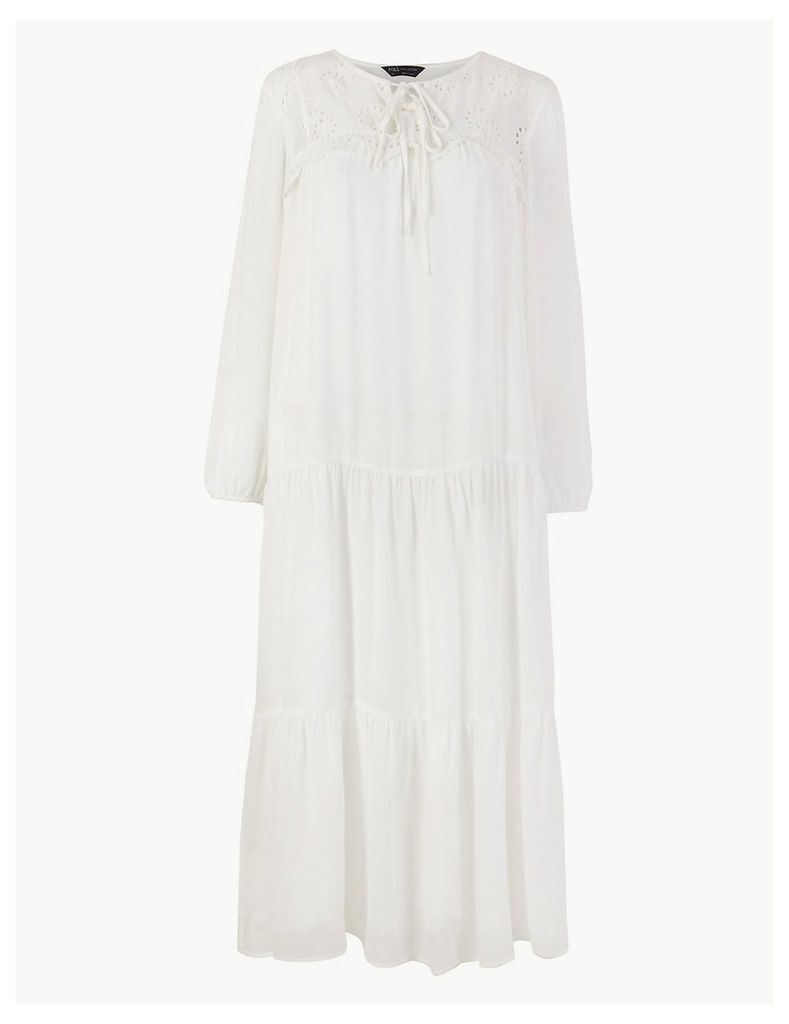 M&S Collection Embroidered Relaxed Midi Dress