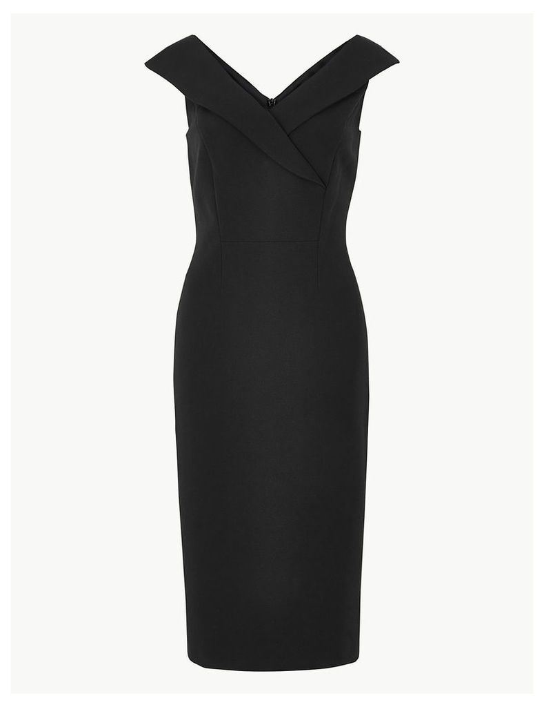 M&S Collection Double Crepe Short Sleeve Bodycon Dress