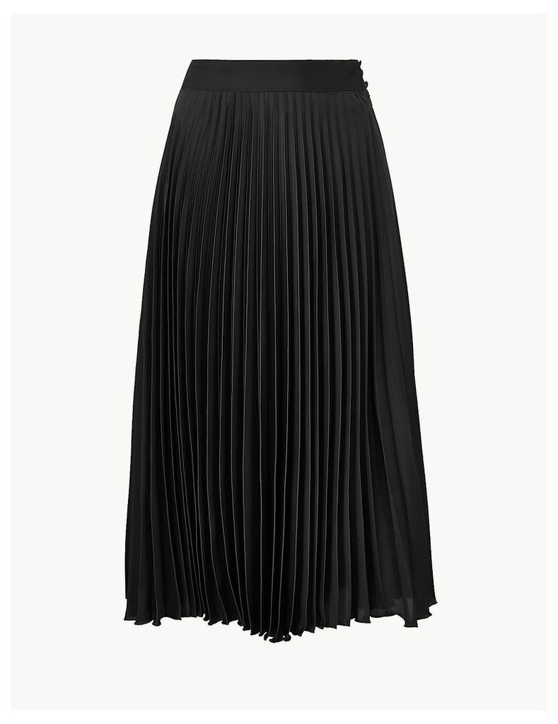 M&S Collection Pleated Midi Skirt