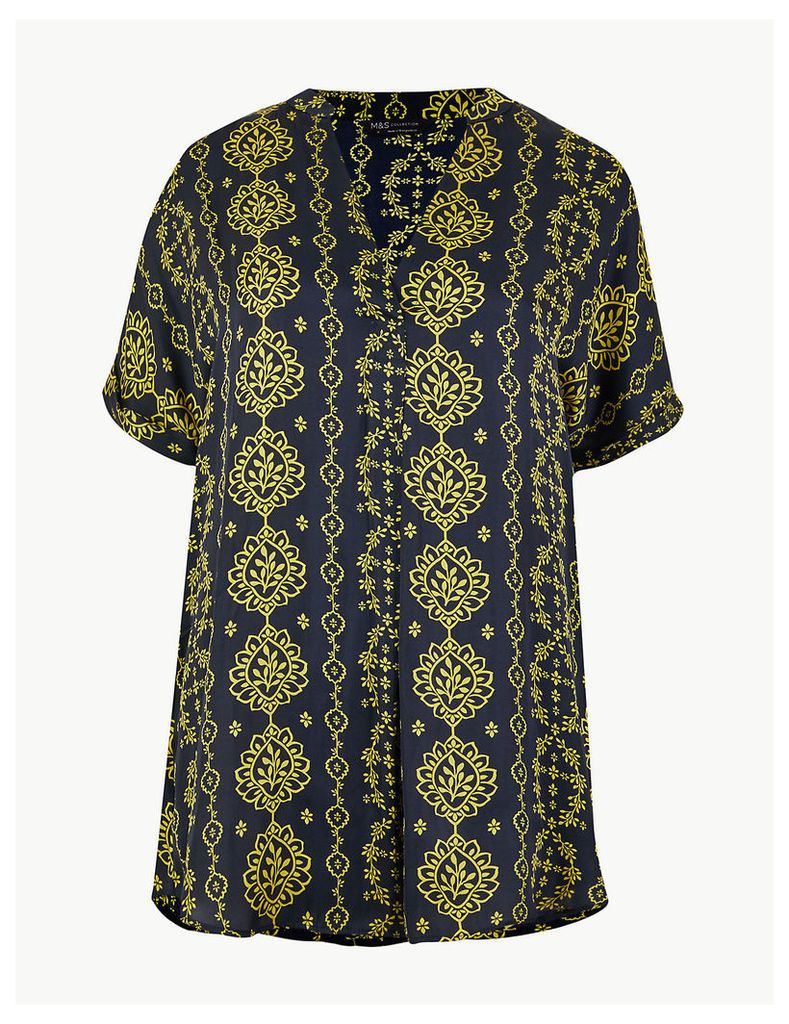 M&S Collection Printed Longline Tunic